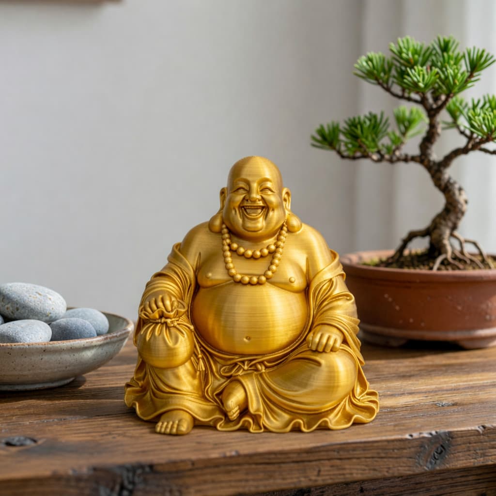 Estátua de Buda Decorativa – Símbolo de Paz e Harmonia