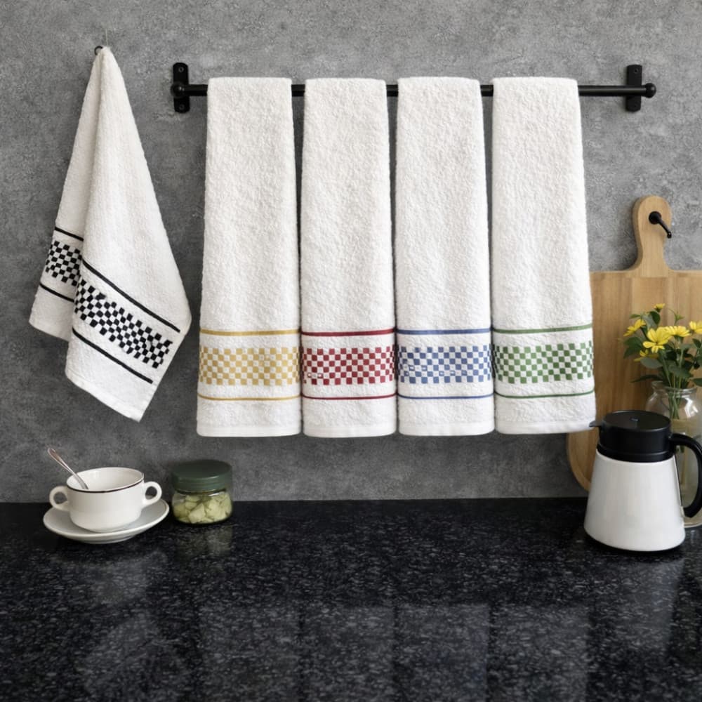 Kit 3 e 6 Panos de Prato Flow Home Premium Atoalhado Toalha Copa Cozinha 100% Algodão
