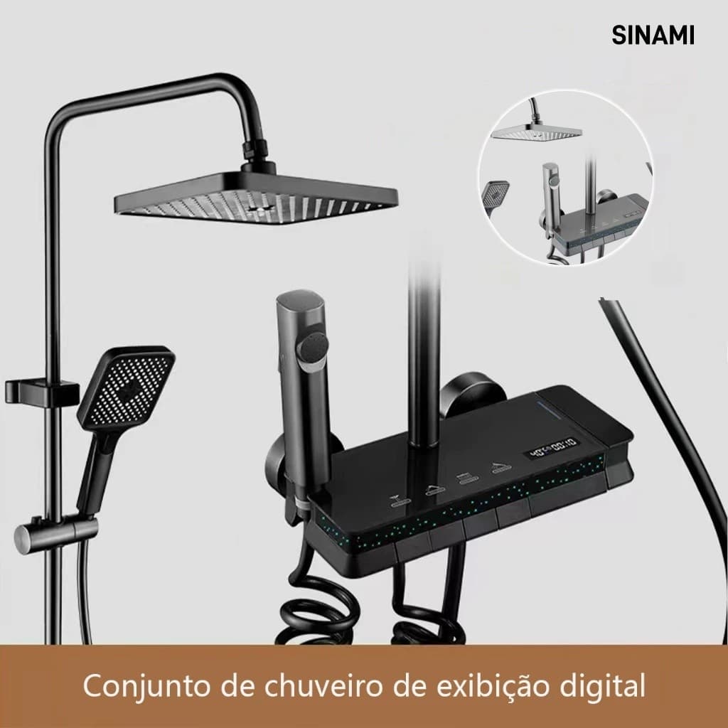Chuveiro Elétrico 4 Temperaturas-O Mais Desejado ! Design Moderno , Resistente E Seguro Para Banho Relaxante