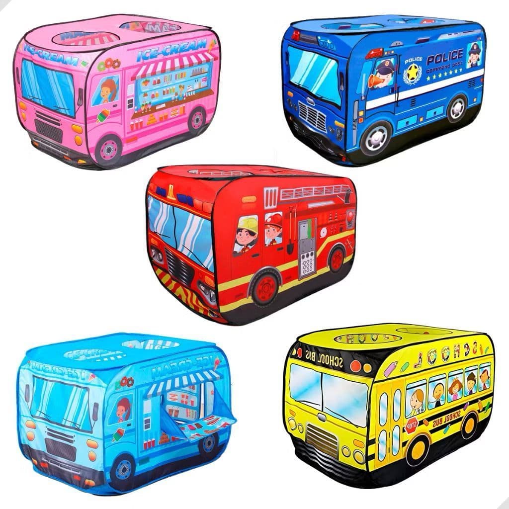 Barraca Infantil Grande - em Forma de Veiculo Diversão Garantida para Criançada 112x72x75cm - ZP-1722