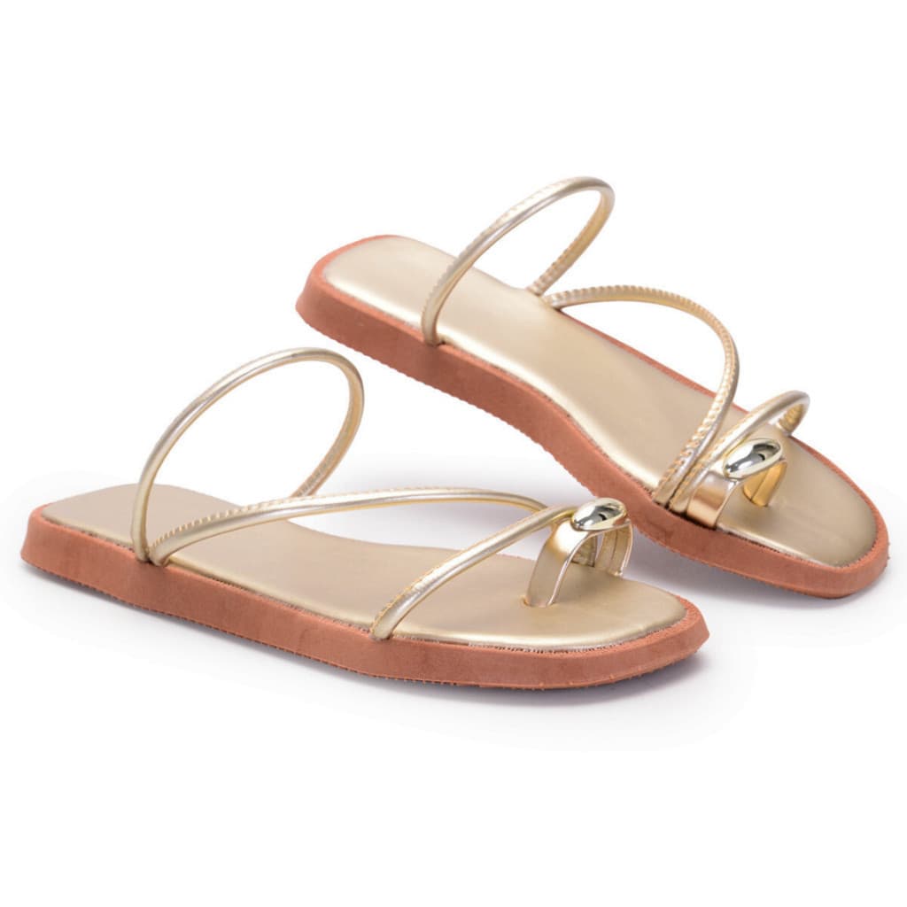 Sandalia Casual Feminina Slip On Novidade Primavera