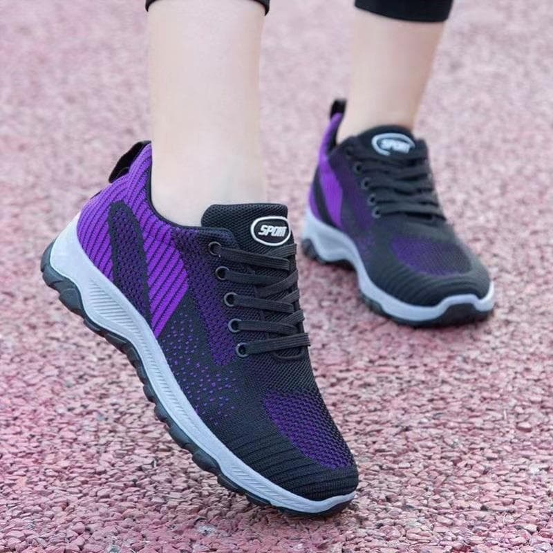 Mãe sapatos esportivos de meia-idade idosos sapatos femininos idosos sapatos sola macia Anti-deslizamento feminino prima