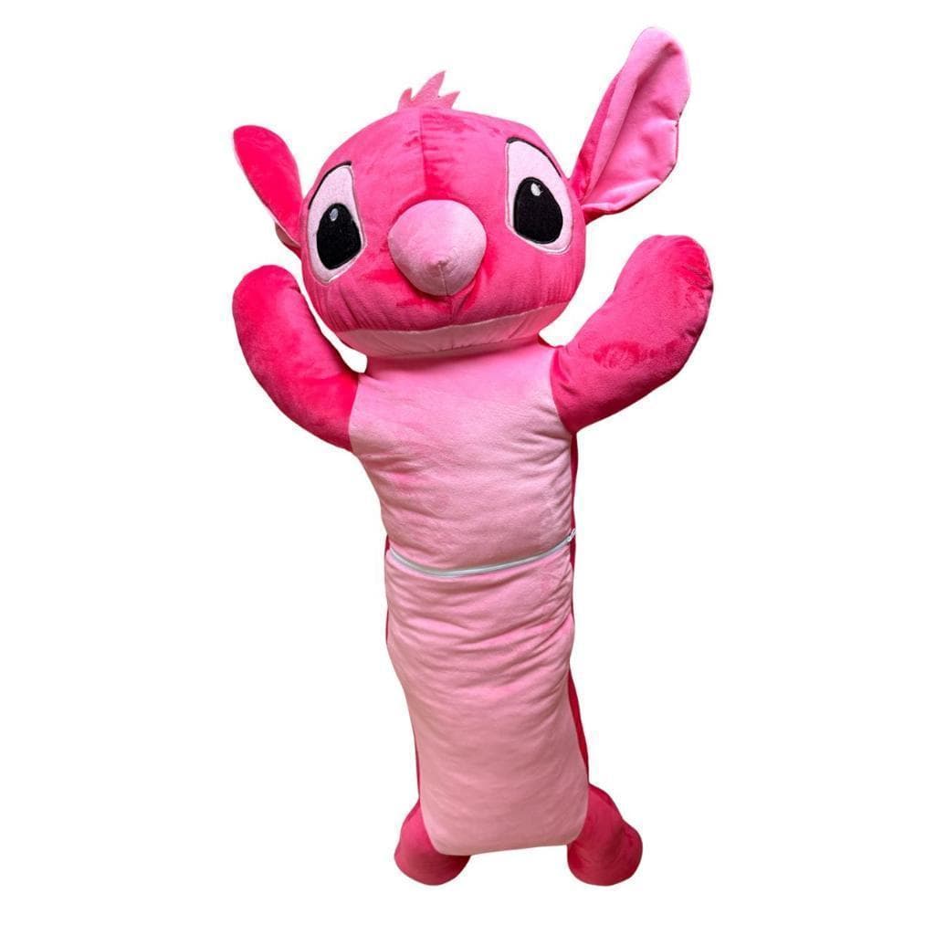 Xuxão Stitch Rosa 1,10 metros, Travesseiro de Corpo , Crianças e Adultos