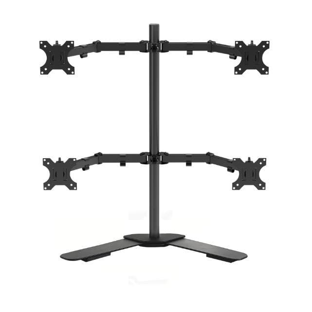 Suporte 4 Monitores Mesa Vesa  10 A 27 Articulado Preto