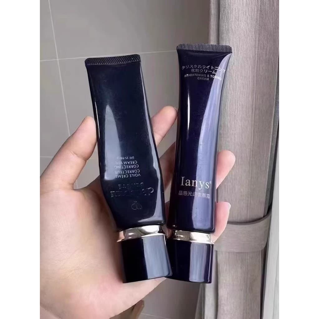 Siga bom preço ~ Fácil de usar para chorar!Ianys Ianys Crystal Fotossensível Transparente Creme de Maquiagem 40g Base Pr