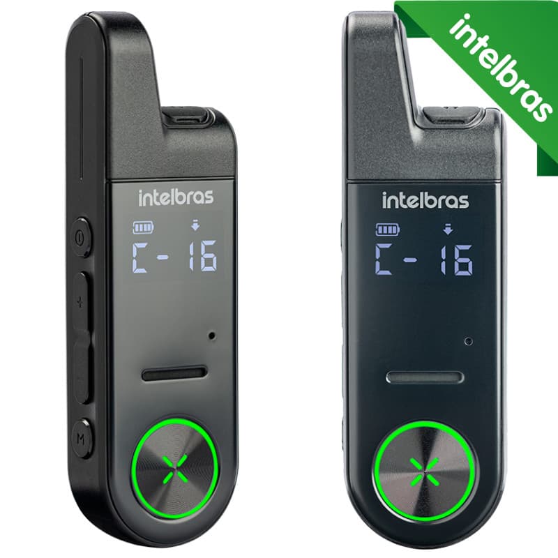 2x Rádio Comunicador INTELBRAS RC6 MINI - Walkie Talkie HT