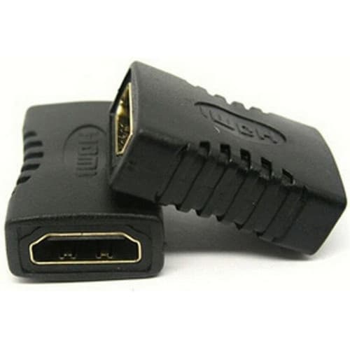 Kit com 02 Emenda Adaptador Para Cabo Hdmi Daptador Hdmi Fêmea X Hdmi Fêmea