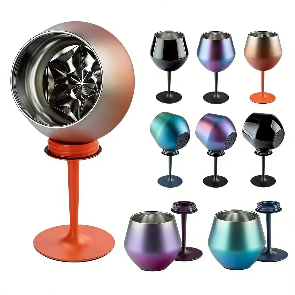 Taça Térmica 2 em 1 de Aço Inox 14oz | Ideal para Gin, Vinho, Cerveja e Drinks | Envio Rápido