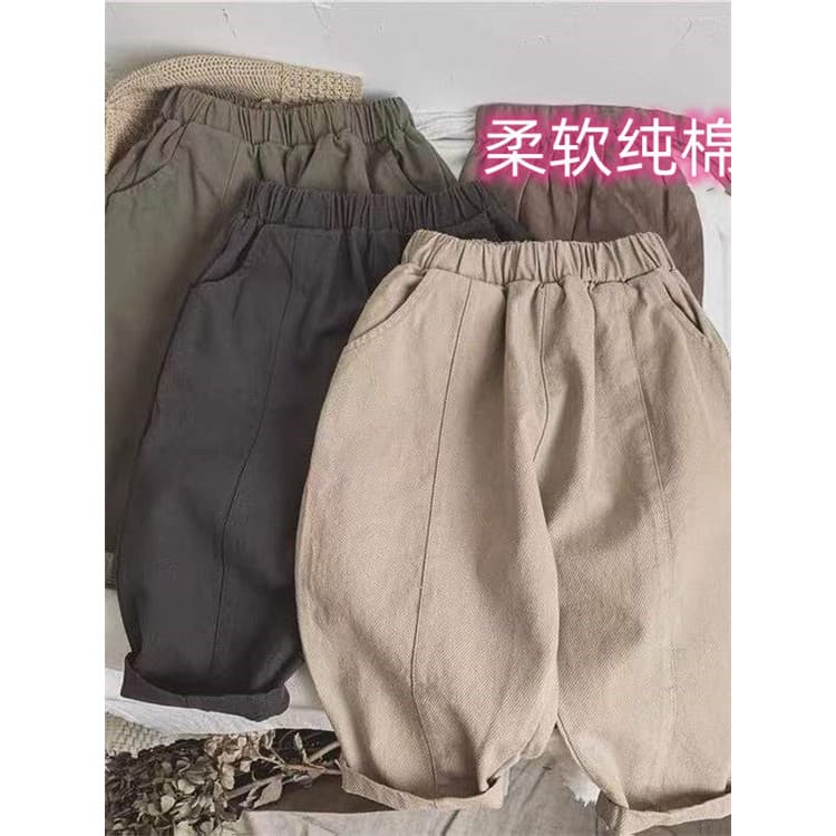 Meninos calças casuais primavera outono roupas 2025 novo estilo meninos bebê estilo coreano moda exterior usar calças es