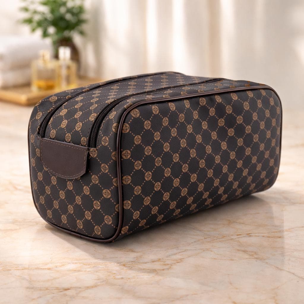 Necessaire grande de mão organizadora para viagens feminina e masculina