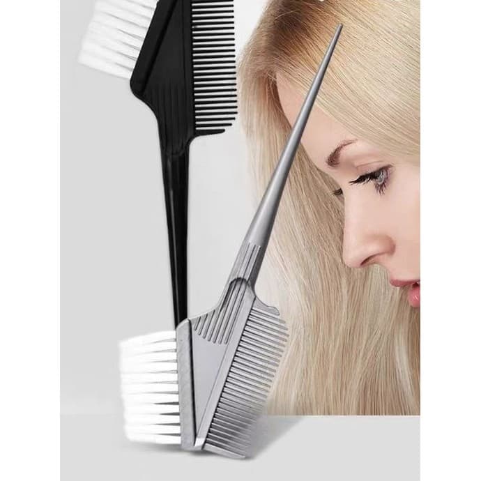 Escova de pente de óleo cozido escova de tintura de cabelo pente ferramenta escova de tintura de cabelo macio tintura de
