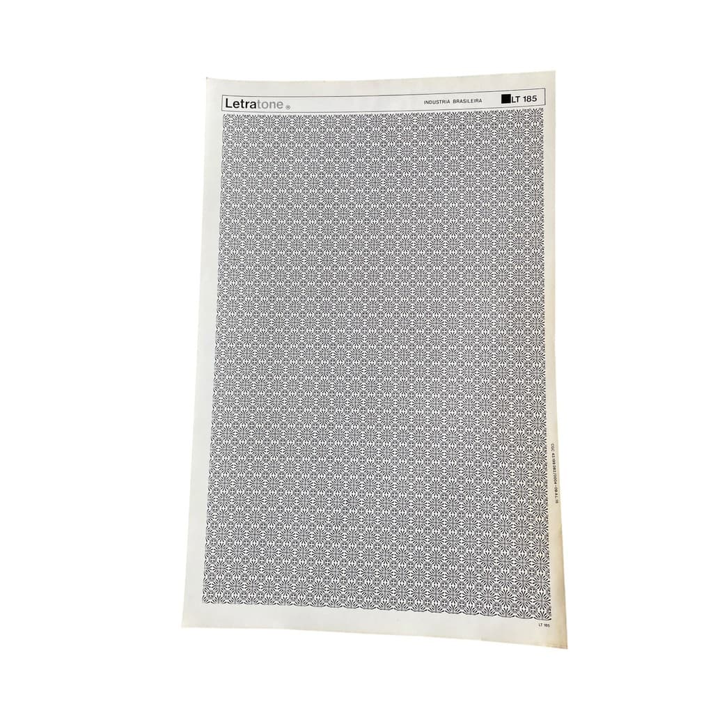 Letraset Letratone Folha 25 X 38cm Retícula Adesiva LT185