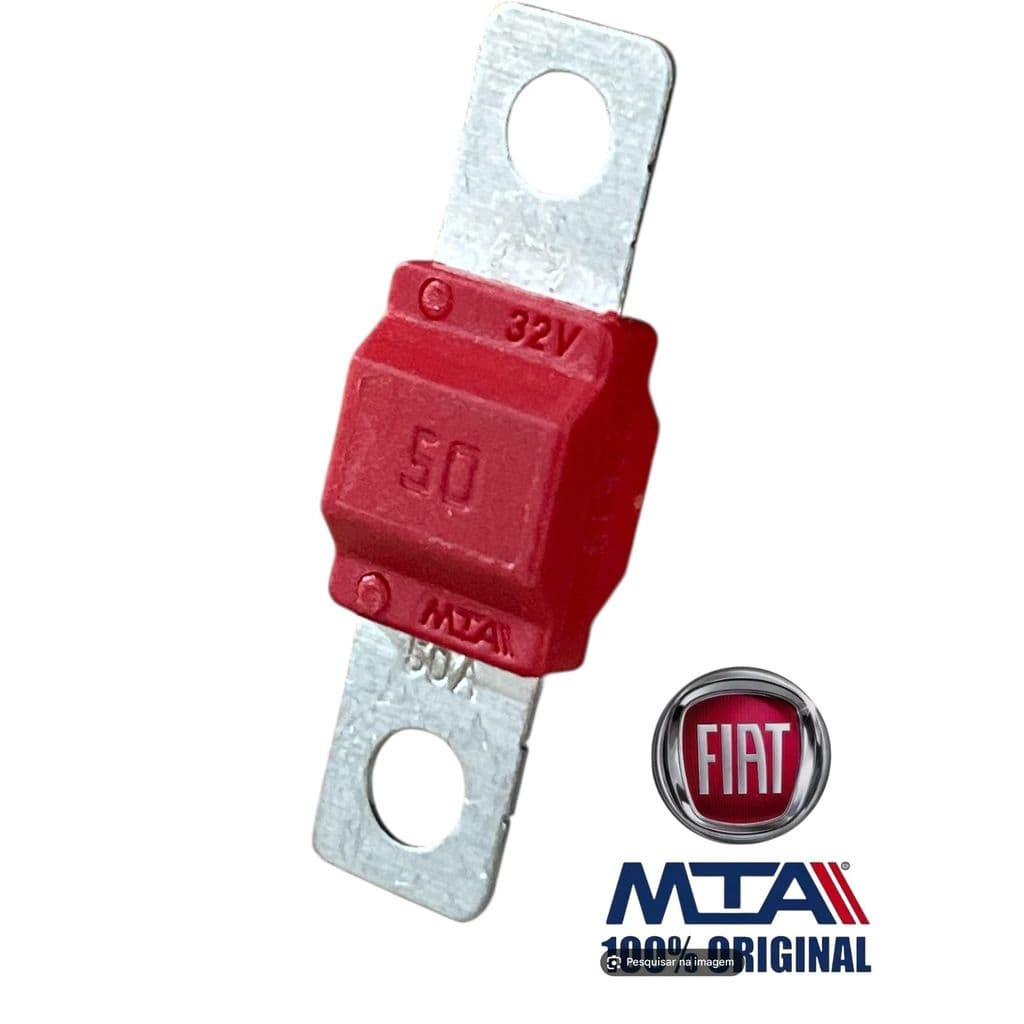 Fusível 50a Mta Fiat 10402390 Vermelho Fiat 500 Ducato Stilo