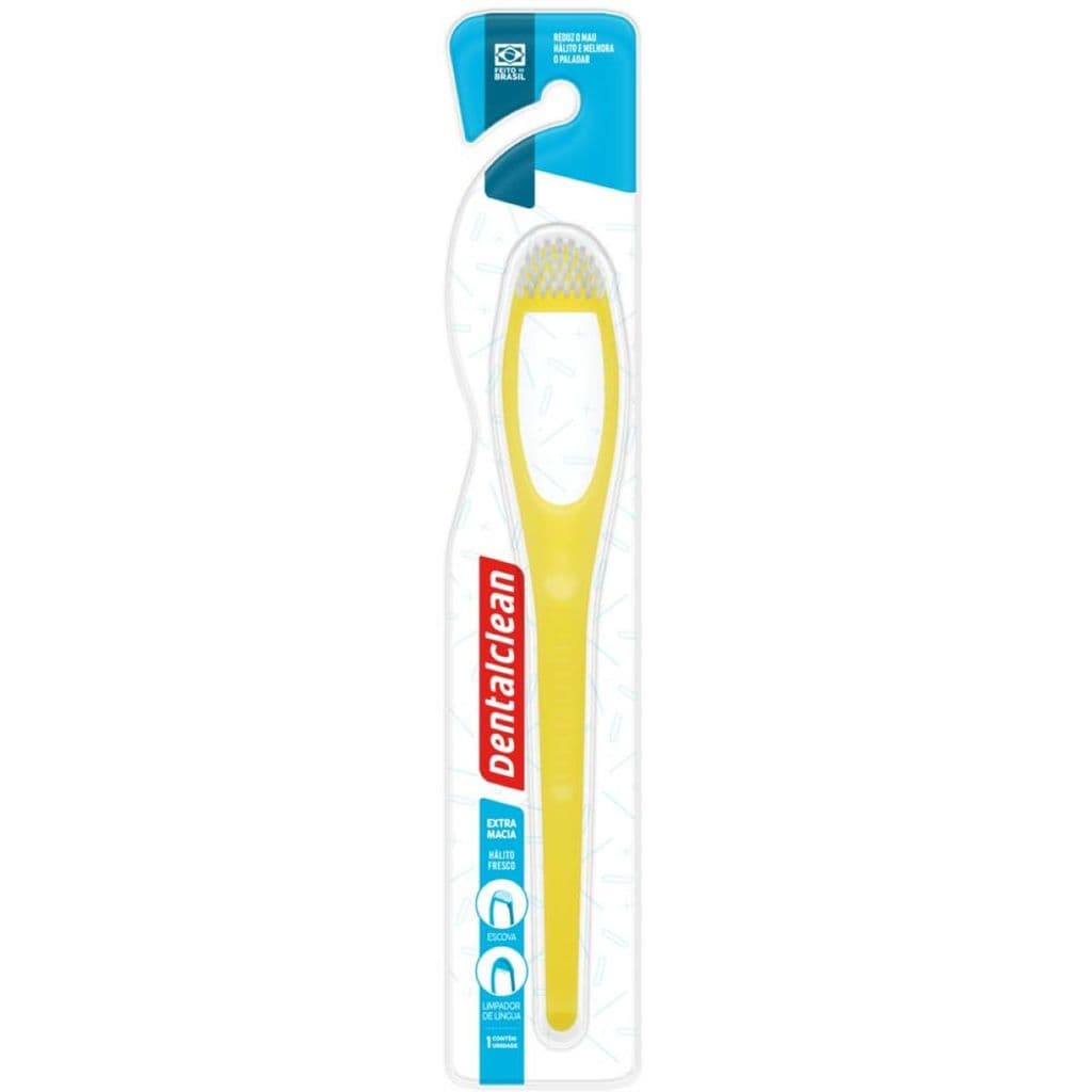 Raspador Limpador de Língua 2 em 1 Dentalclean 1 Unid