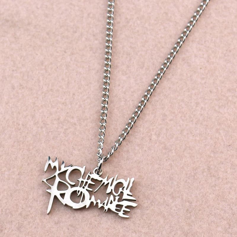 Colar de aço inoxidável quebrado com estilo punk heavy metal My Chemical Romance, pingente de rock cravejado, gargantilh