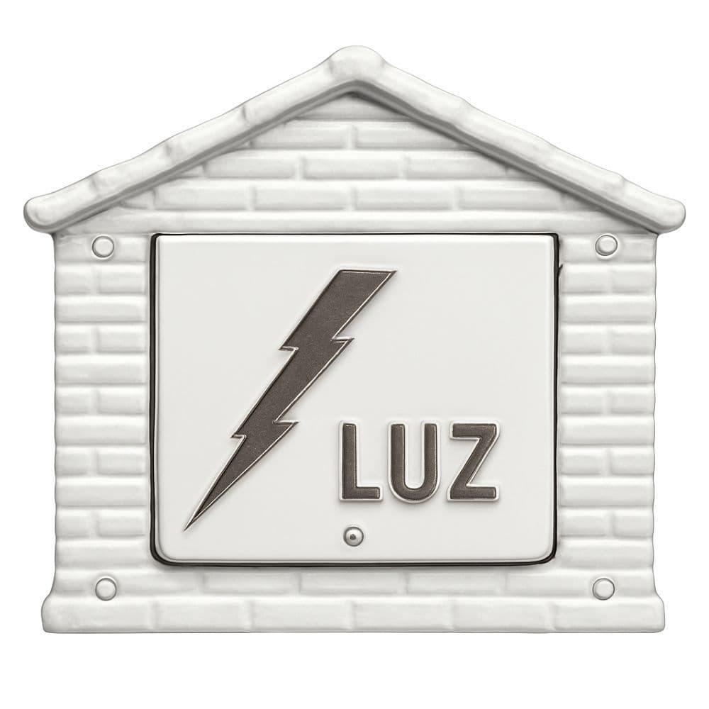 Visor de Leitura Luz Tijolinho Aluminio Fundido Branco Real