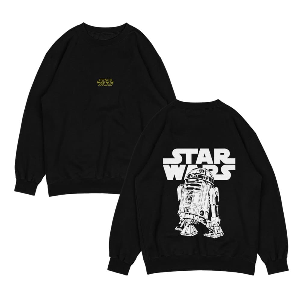 Moletom Gola Careca Unissex Star Wars R2 D2 Filme - Premium Alta Qualidade
