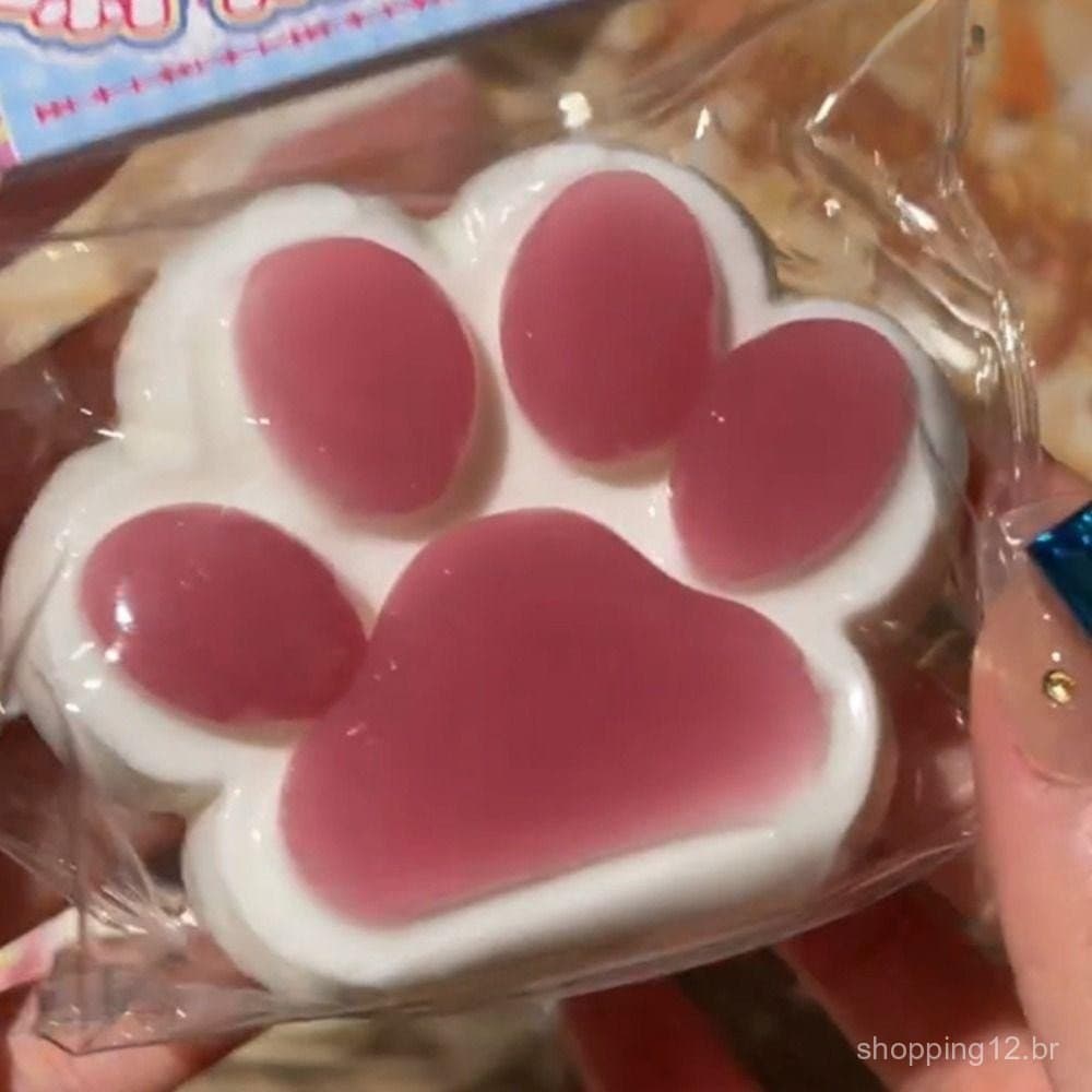Brinquedo De Inquietação De Desenho Animado , Brinquedos Macios De Patas De Gato De Uva Verde , Recuperação Lenta
