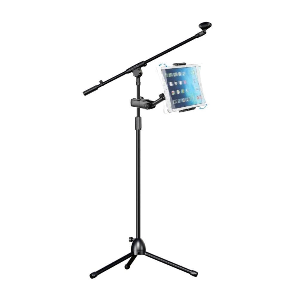 Pedestal Microfone C/ Suporte Tablet Celular Partitura Musical
