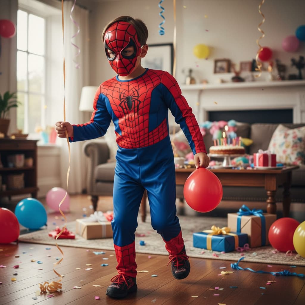 Fantasia Infantil Homem Aranha Filme Vingadores Identica com mascara de  plástico rosto todo