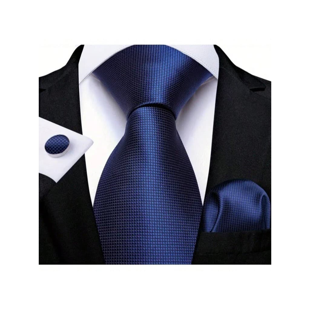 Gravata Masculina Azul Marinho Semi Slim várias ocasiões