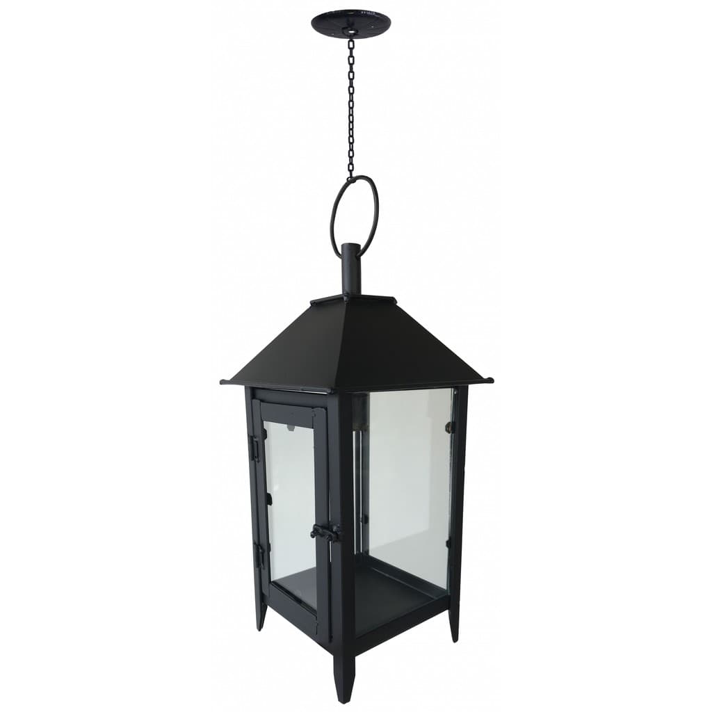 Luminaria Negro Rustico Modelo Lanterna Marroquina Artesanal