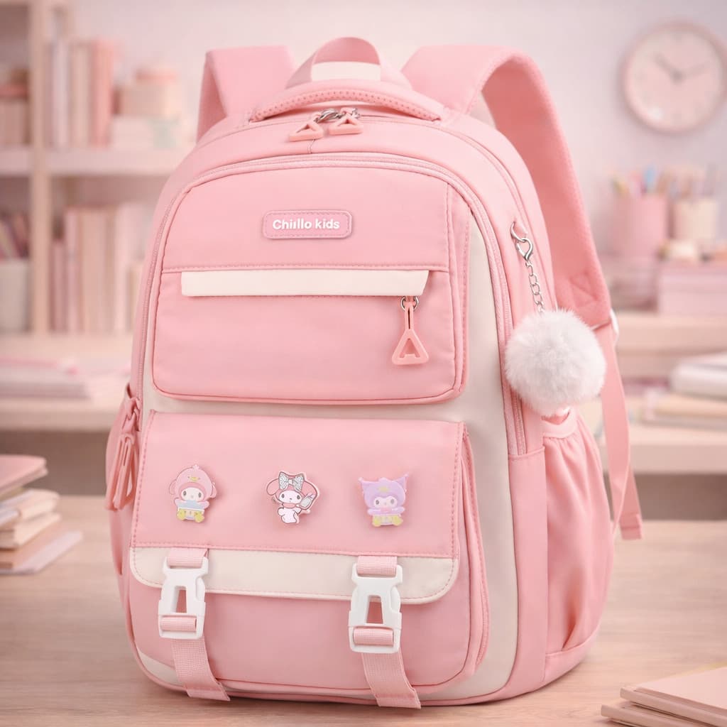Mochila Bolsa Notebook Feminina Escolar Organizadora Fofa