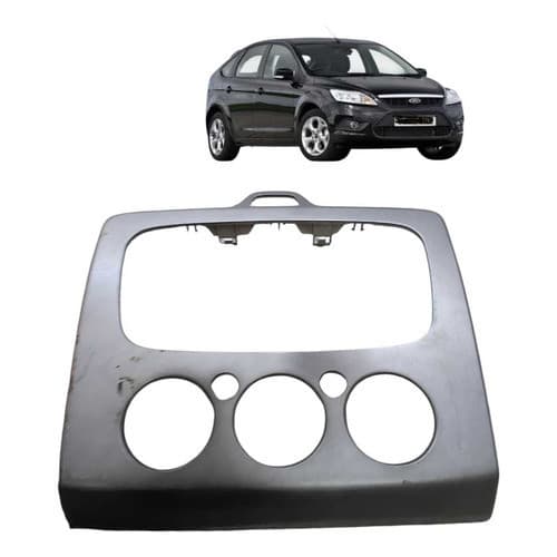 Moldura Ar Radio Ford Focus 2.0 2009 2012 Cinza