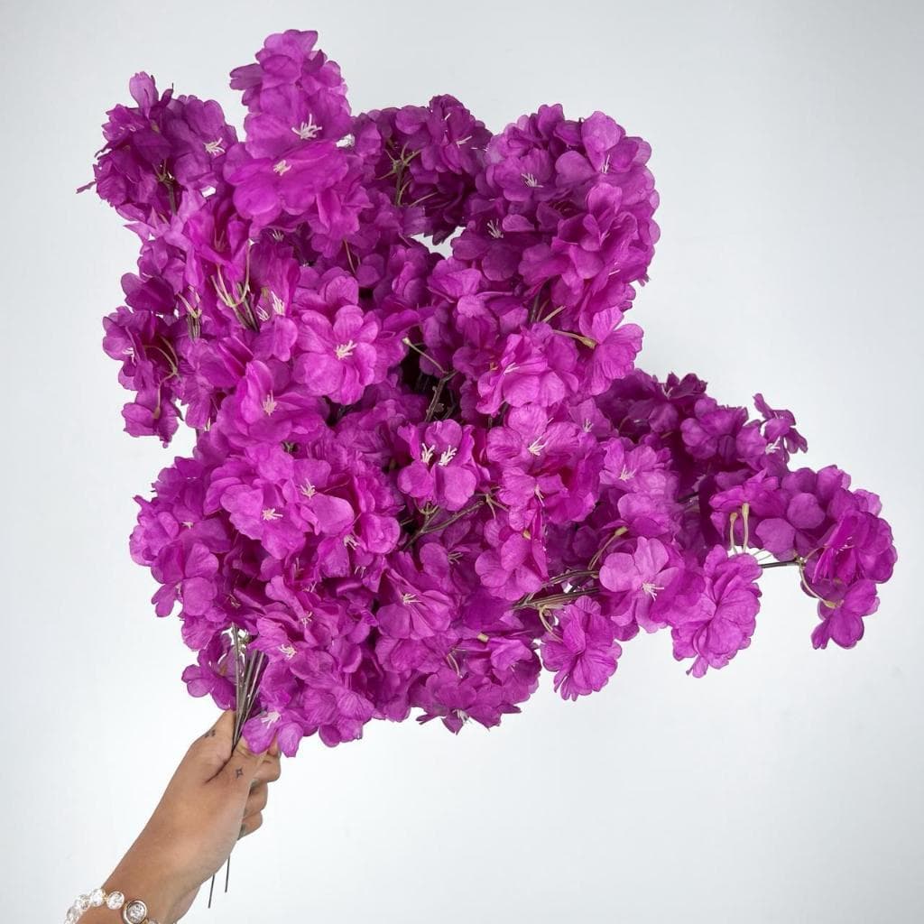 10 a 40 Unidades Flores VIOLETA 45cm Flor Cerejeira  artificial Decoração Casa -A-520