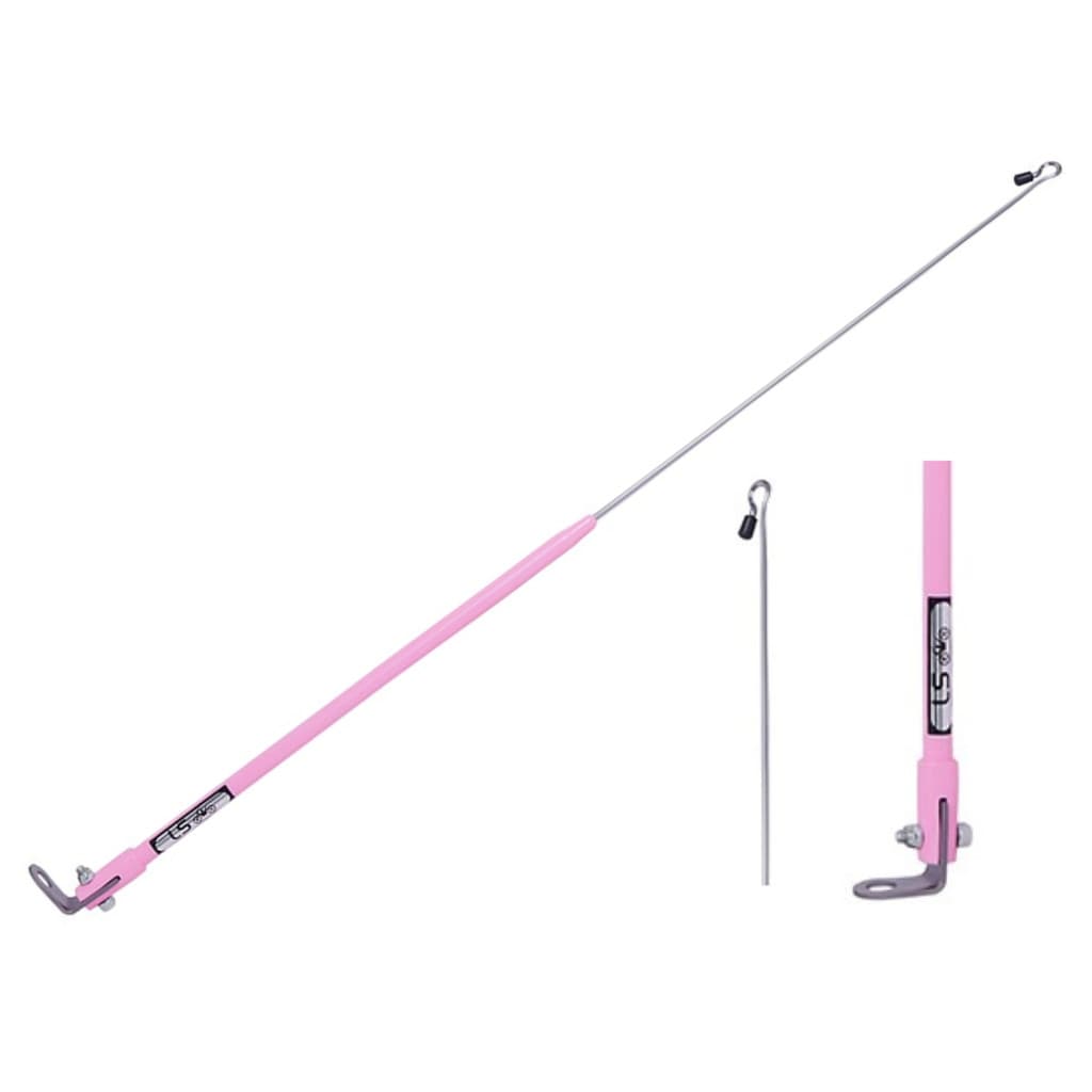 Antena Corta Pipa 2 Estágios Retrátil e Reclinável Retrovisor Rosa
