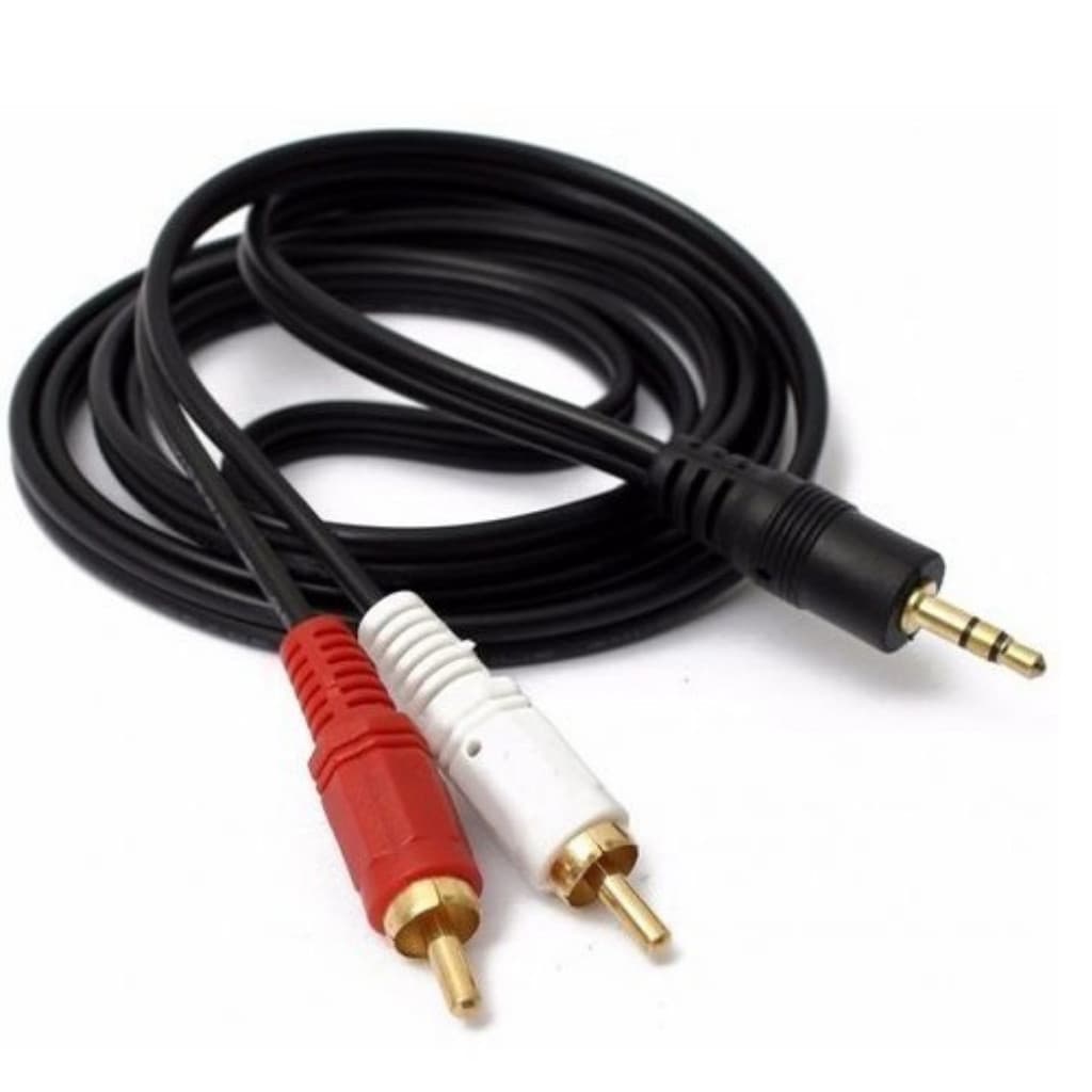 Cabo P2 para 3 RCA 1M – Áudio e Vídeo Estéreo, Alta Qualidade Premium