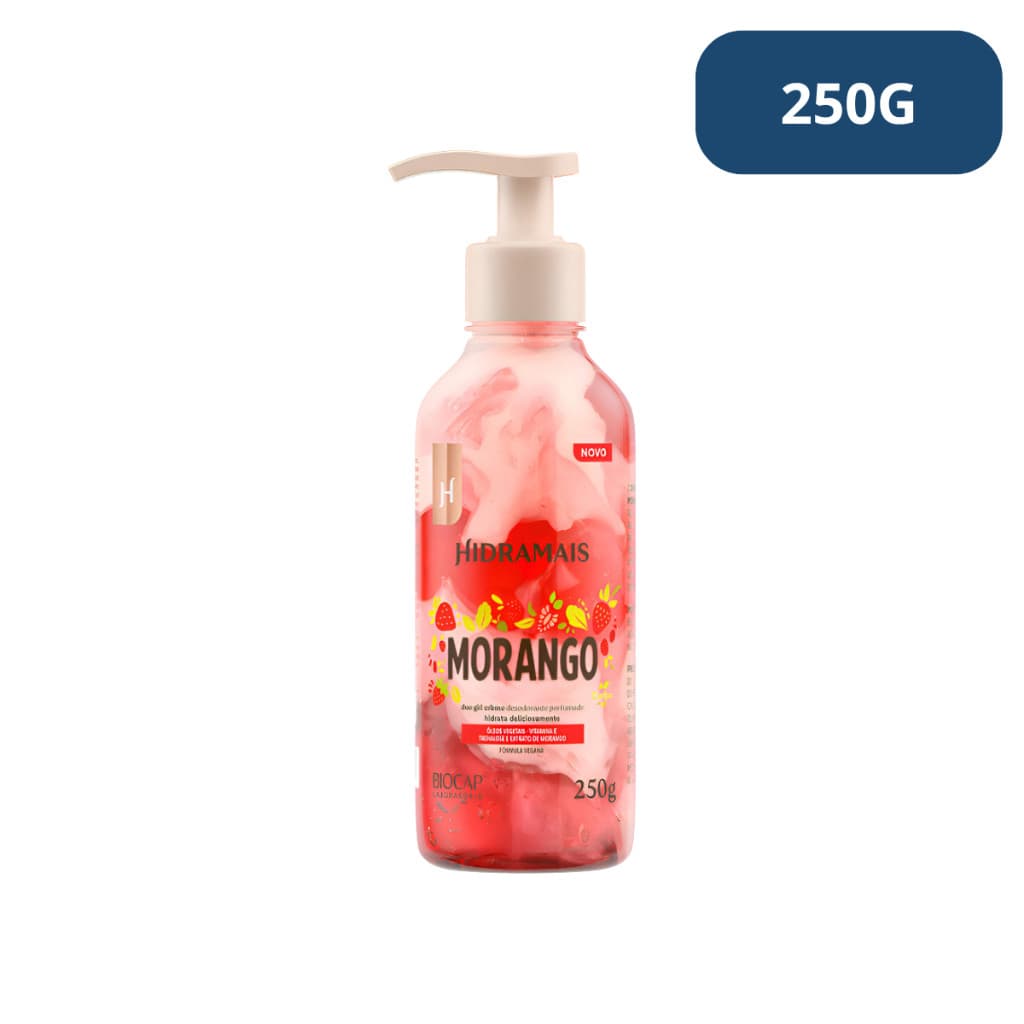 Creme Duo Gel Morango Hidratação Perfumada 250g Hidramais