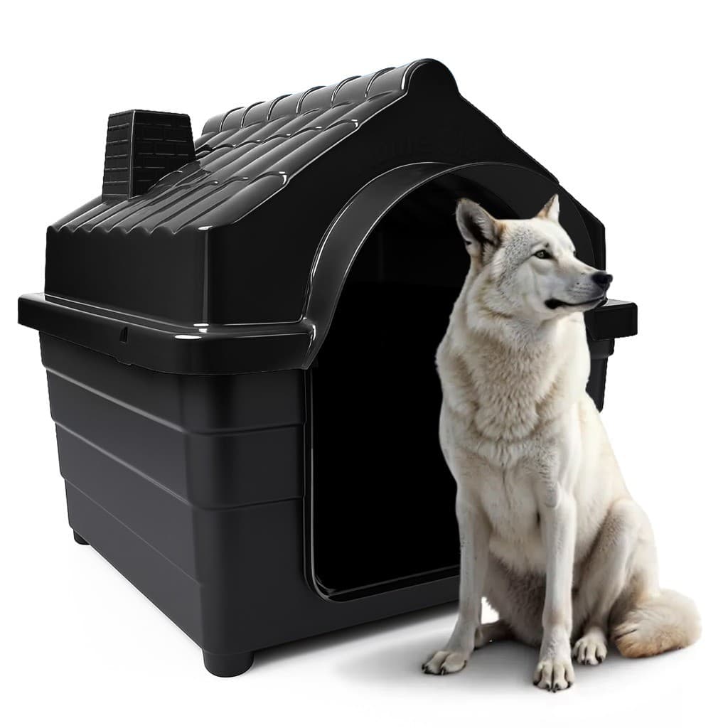 Casa Casinha Cachorro Porte Médio Grande N8 / N9 Plástica Kit Com Colchão Colchonete Cama Pet