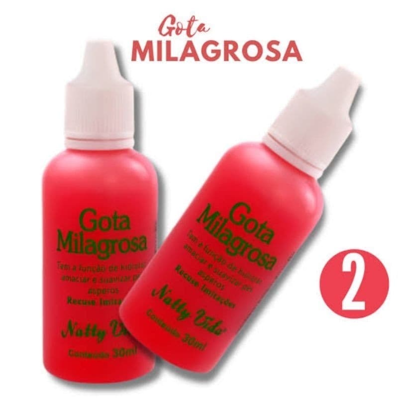 Kit com 2 unidades Gota milagrosa ORIGINAL Natty Vida