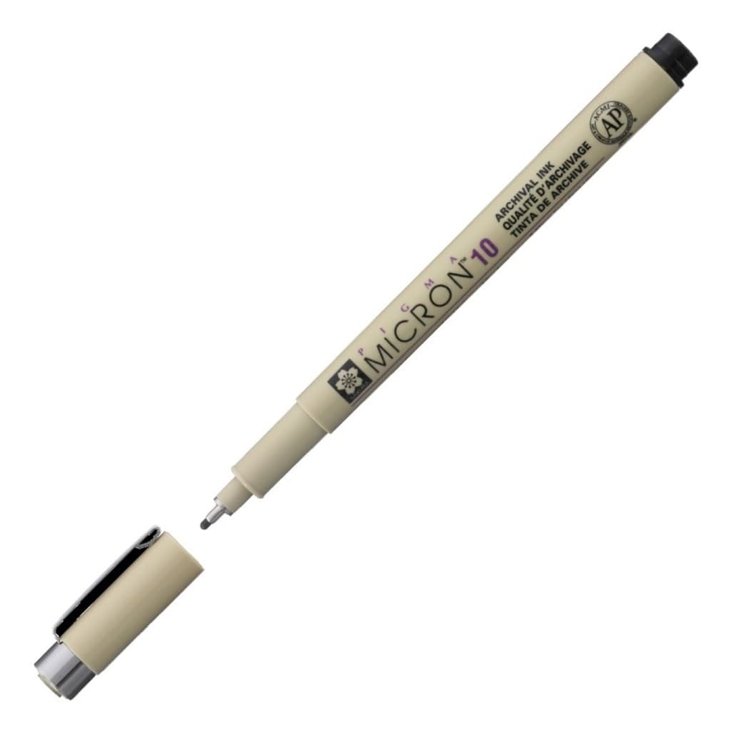 Marcador Tecnico Nankin Pigma Micron 10 Preto Sakura