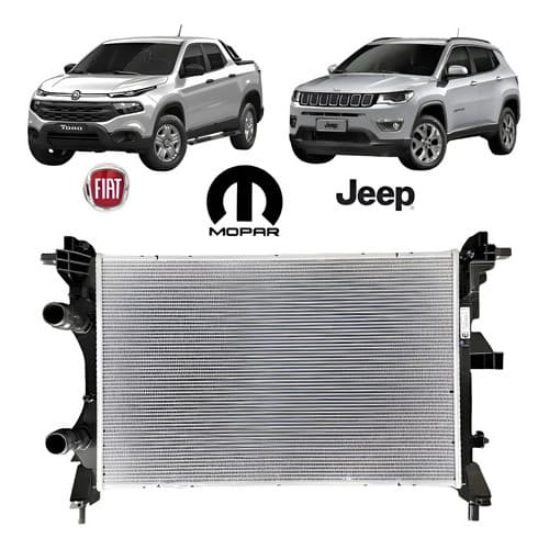 Radiador Água Original Jeep Compass 2.0 Fiat Toro 2.4 Flex