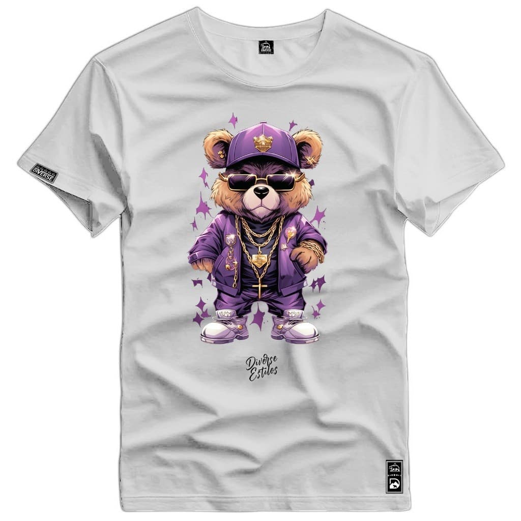 T-Shirt Masculina Plush Swagger Diverse Camisa Puro Algodão
