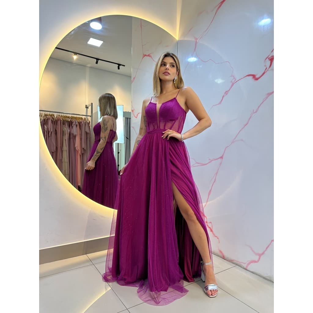 Vestido Corset Plissado