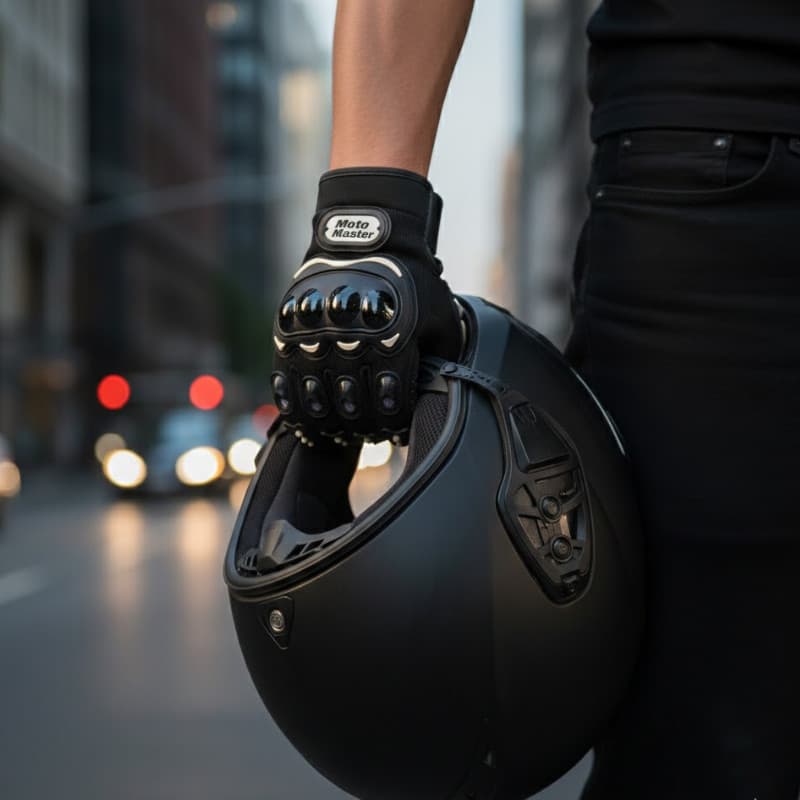 Conjunto Par de Luvas para MotoBoys Esportiva Confortável com Ventilação e Ajustamento em Velcro reforçada
