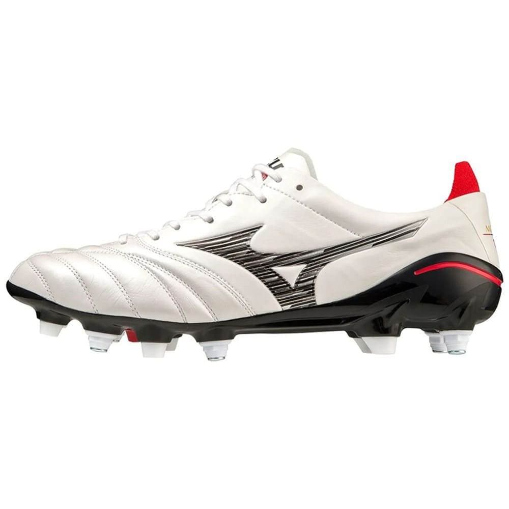 Chuteira Mizuno Campo Morelia Neo IV Japan Trava Mista Branca Oficial + NF