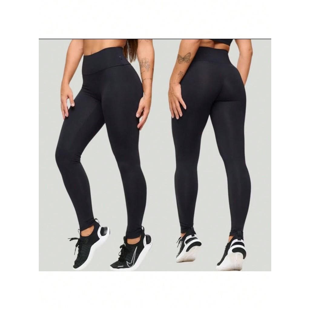Calça Legging Flanelada Térmica Felpada Peluciada Modeladora Grossa Moda Casual Fitness Uso Diário Simples Confortável