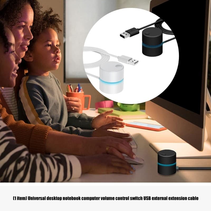 Botão Volumes Som USB Externo SK Adequado Computadores Janela Oferece Ajuste Preciso