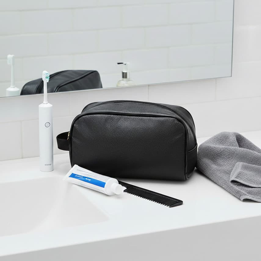Bolsa Masculina - Necessarie Premium de Higiene Pessoal com Alça e Zíper Ideal Para Dia Dia e Viagem