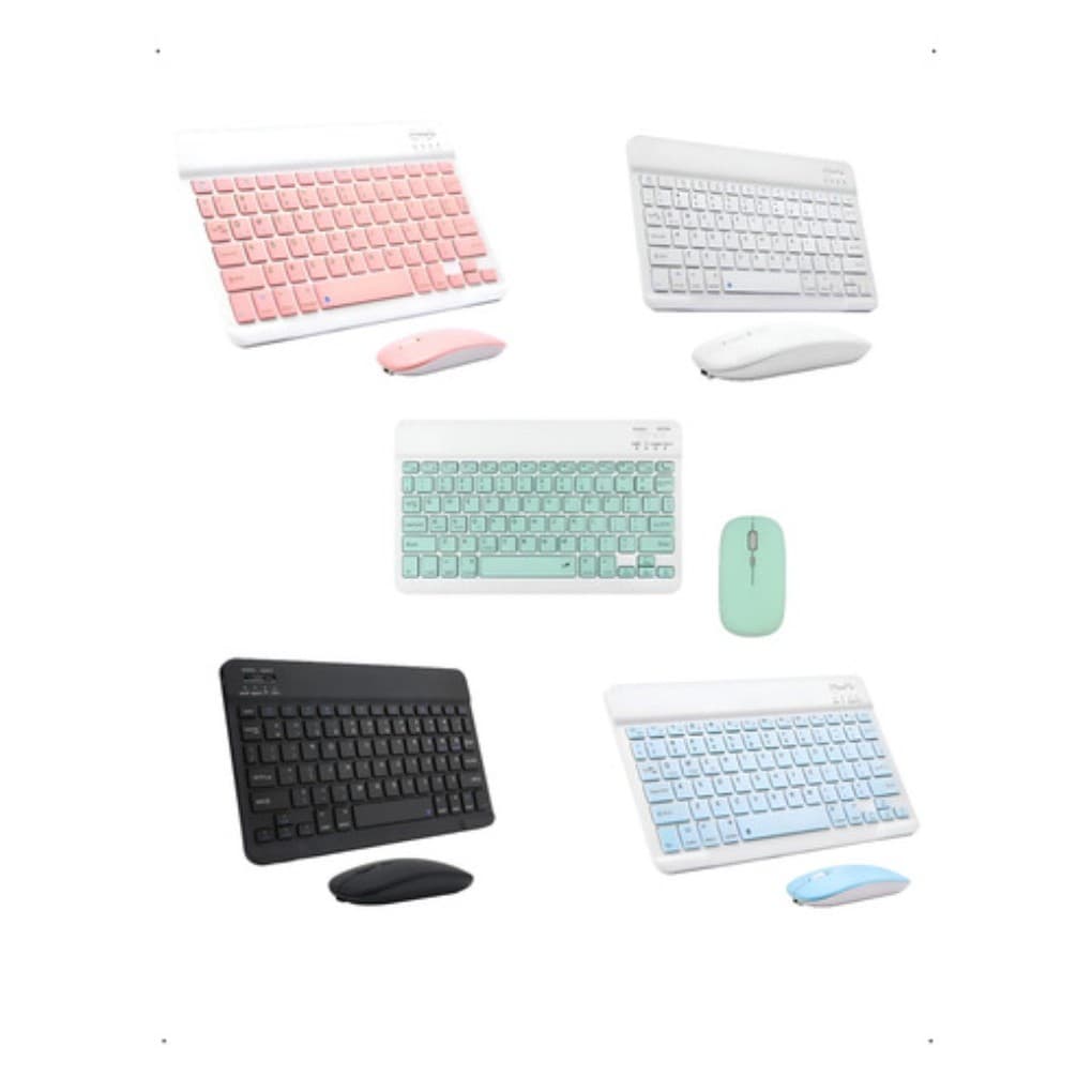 Kit Teclado Mouse Sem Fio Aportex Bluetooth Ultra Fino Leve