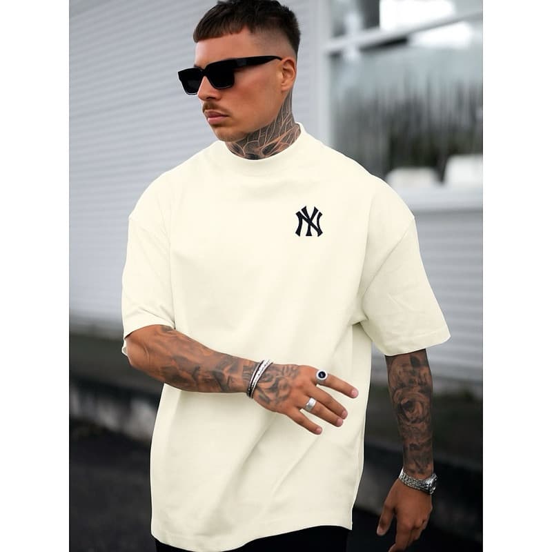 Camiseta Oversized NY Masculina Premium 100% Algodão - ENVIO RÁPIDO