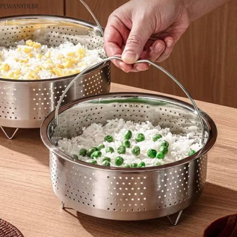 Cesta Para Vaporizador PEWANYDI , Com Alça E Suporte Vapor Em Aço Inoxidável 304 , Malha Fina