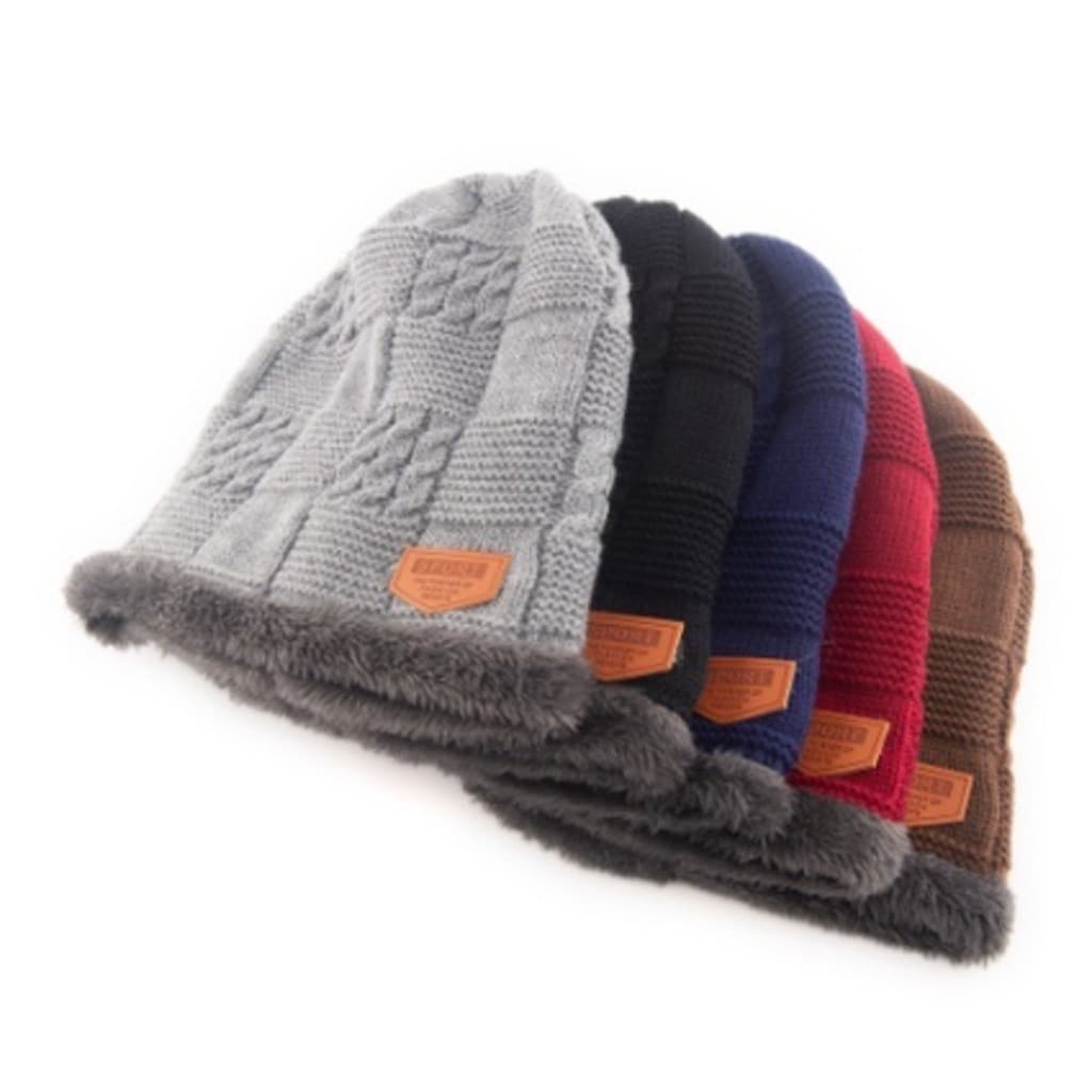 touca chapéu feminino masculino malha inverno quente moda（NN）