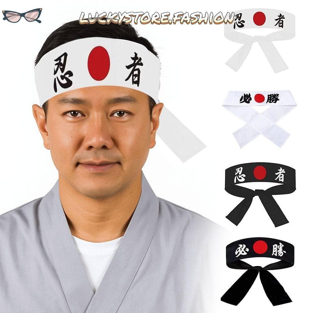 Faixa De Cabeça Japonesa Luckystoree , Hachimaki Higroscópico Multiuso , Acessórios De Fantasia