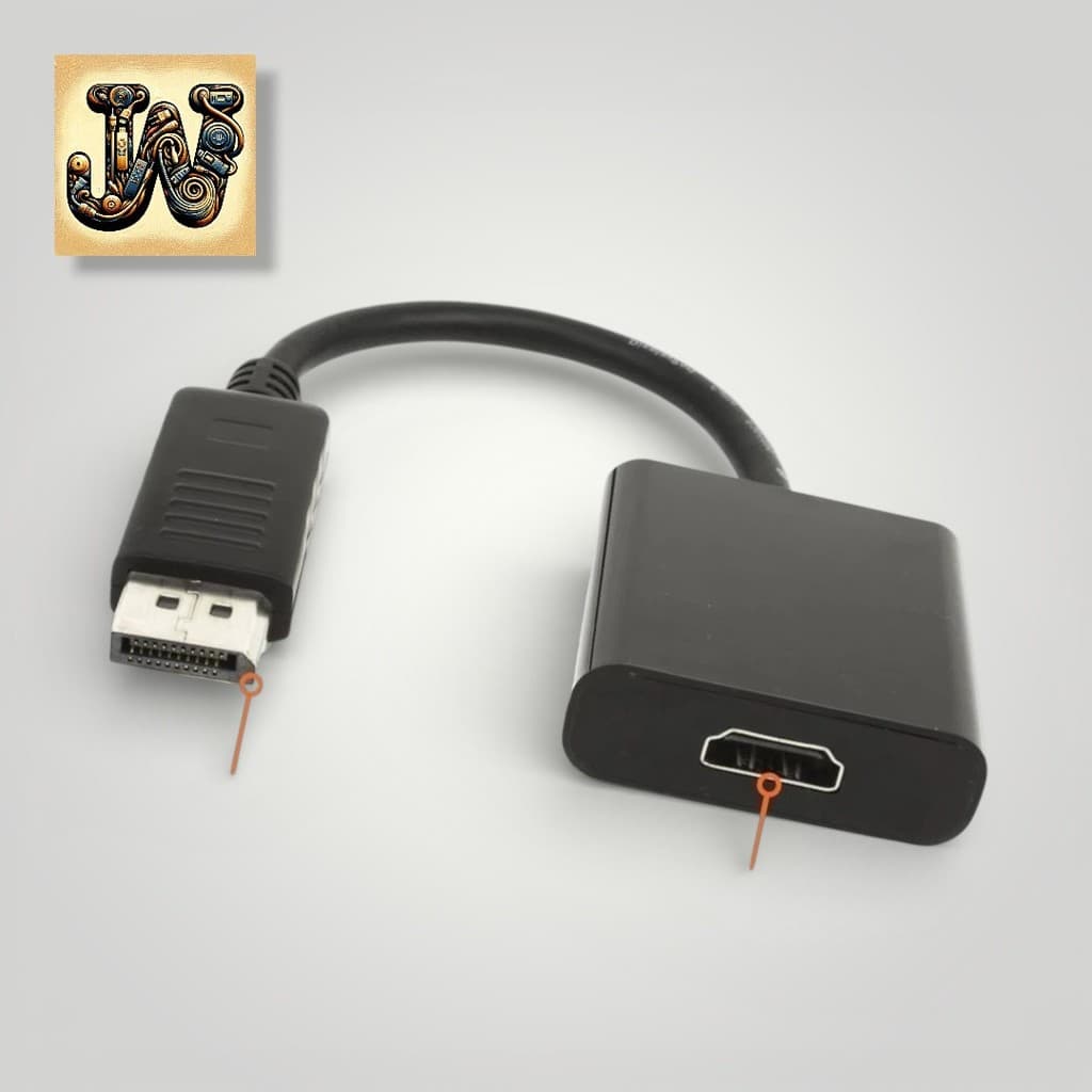 Adaptador DisplayPort Macho para HDMI Fêmea Conversor de Vídeo