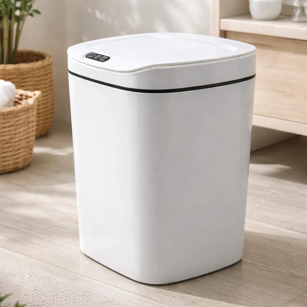 Lixeira Antiodor 12 14 16l C/sensor Inteligente Abre Fácil